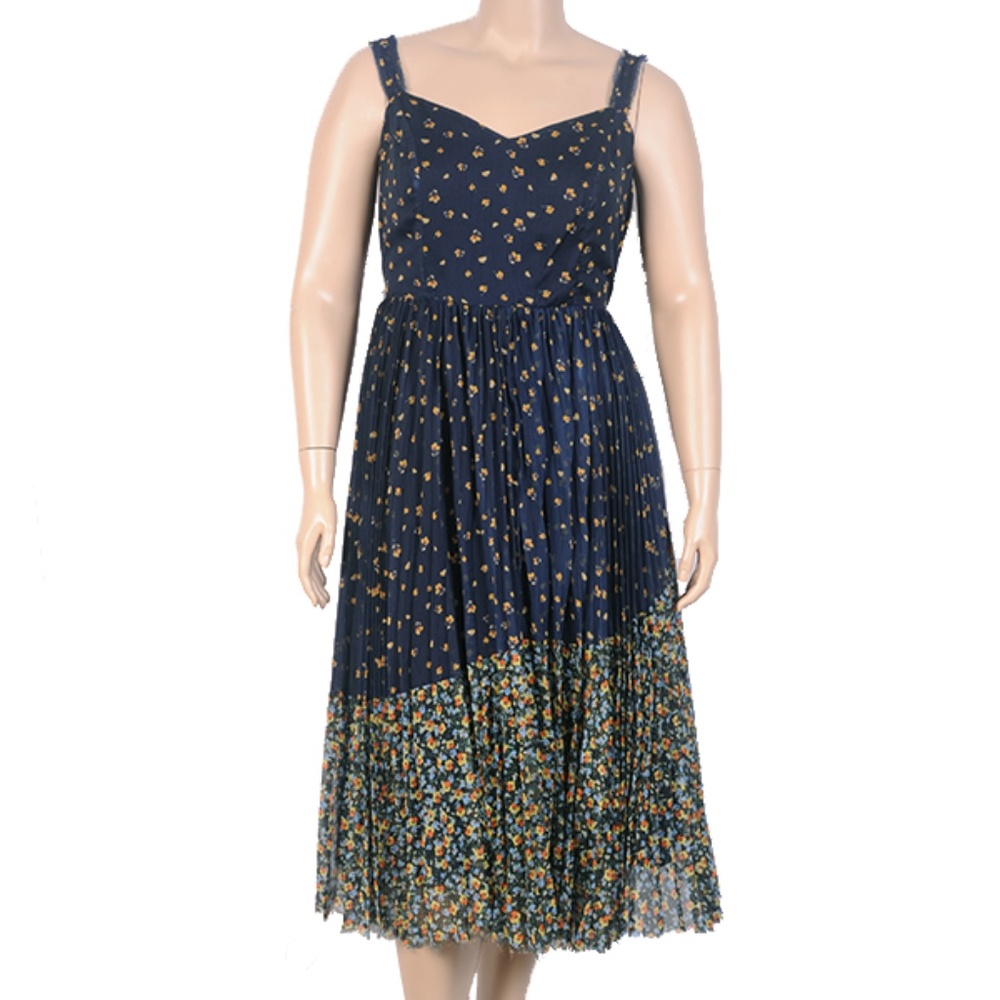 Eloquii's Jason Wu Pleated Midi Dress